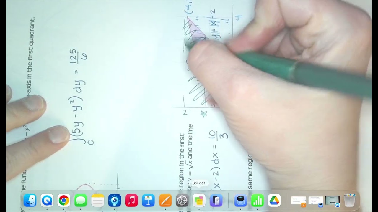 Finding Area Between Curves (8.4-8.6) - Pt 2