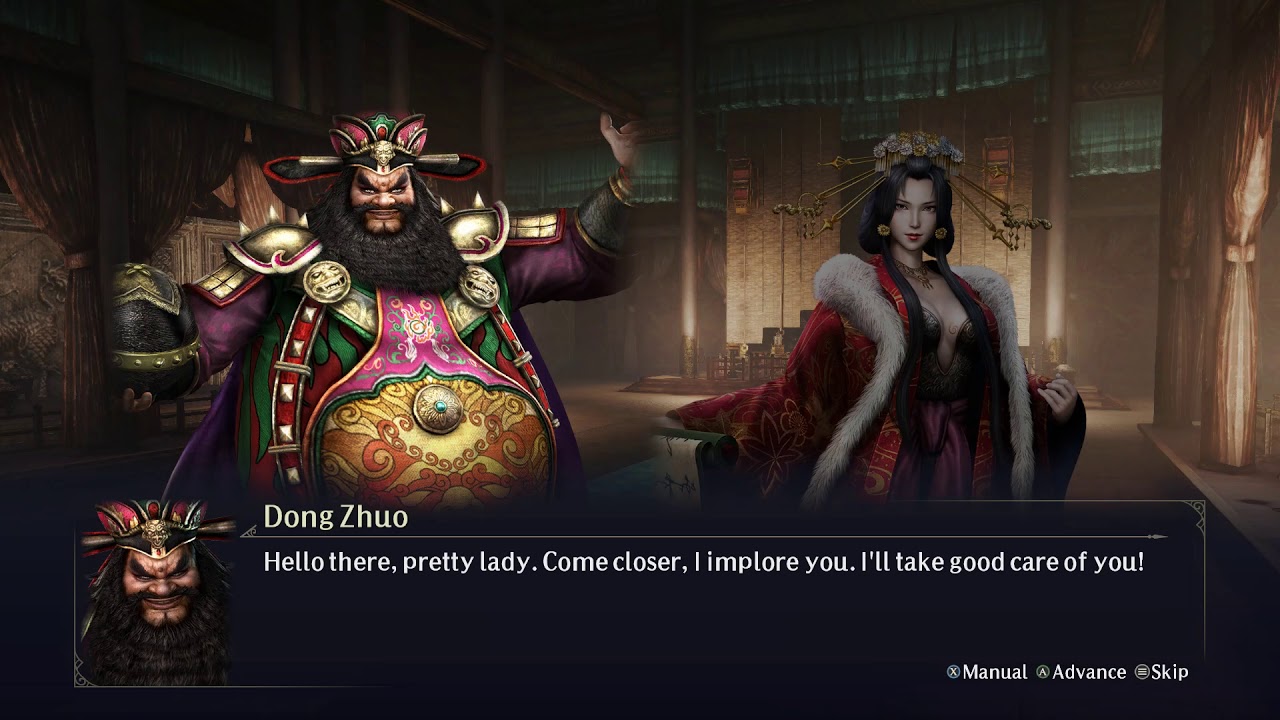 Warriors Orochi 4 - Camp Lines - Dong Zhuo
