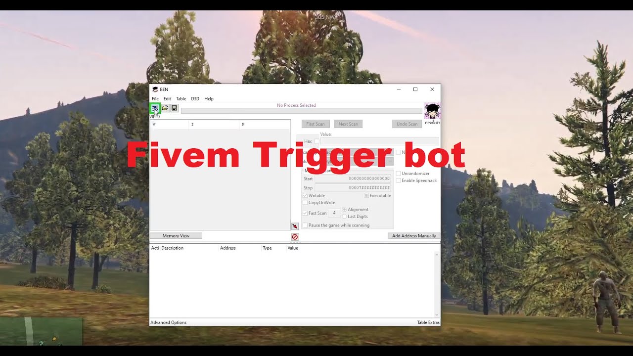 Fivem โปร cheat engine ( trigger bot )