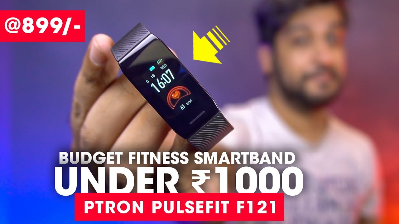 Budget Fitness Smartband Under 1000 Rs ⚡️ pTron Pulsefit F121 Smart Band Unboxing and Review!