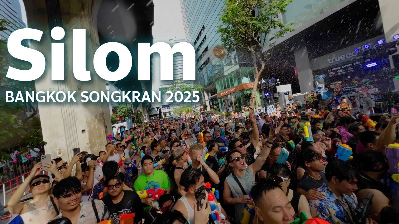 Songkran silom 2025 in Bangkok Water Festival in Thailand