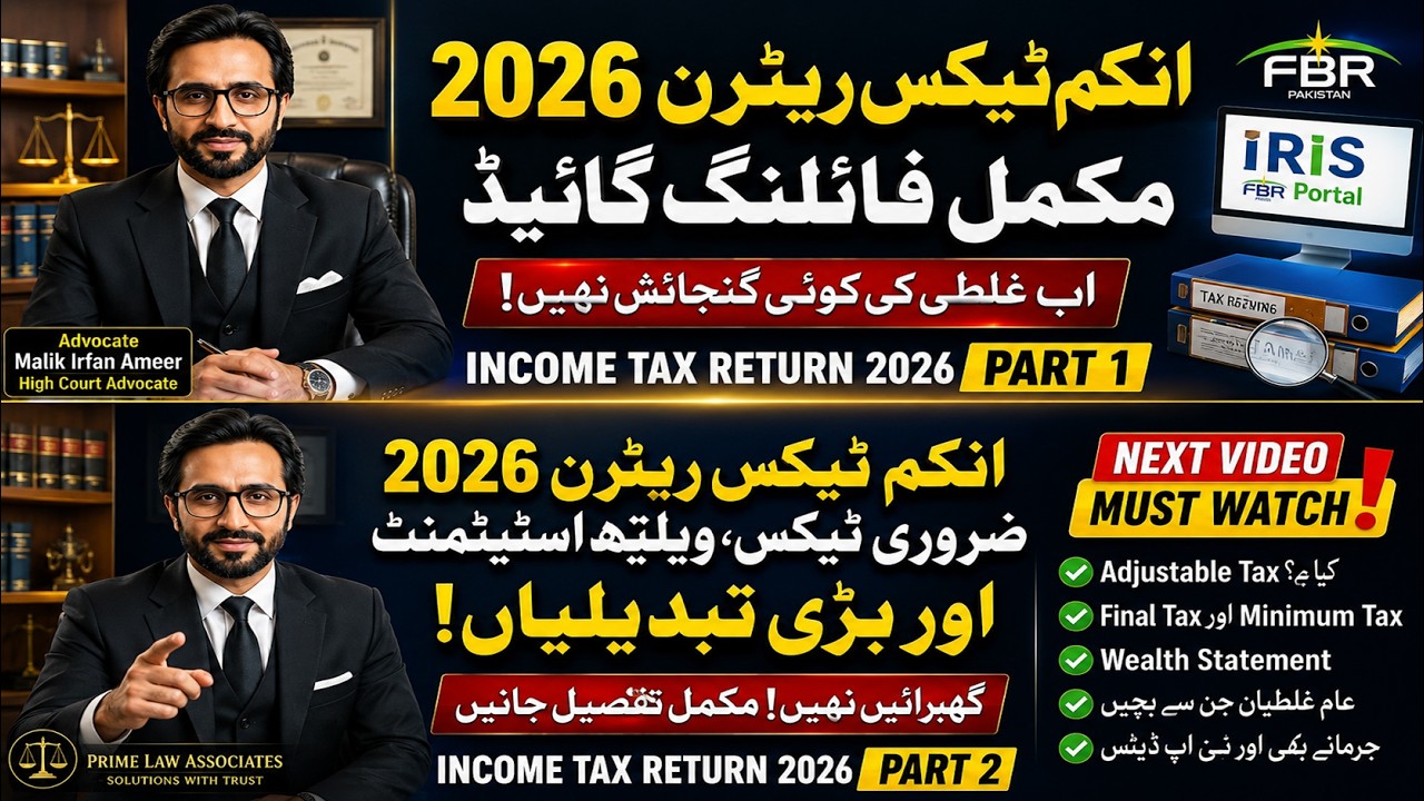 Income Tax Return 2026 Pakistan | Complete Filing Guide (Part 1) | FBR IRIS Step by Step