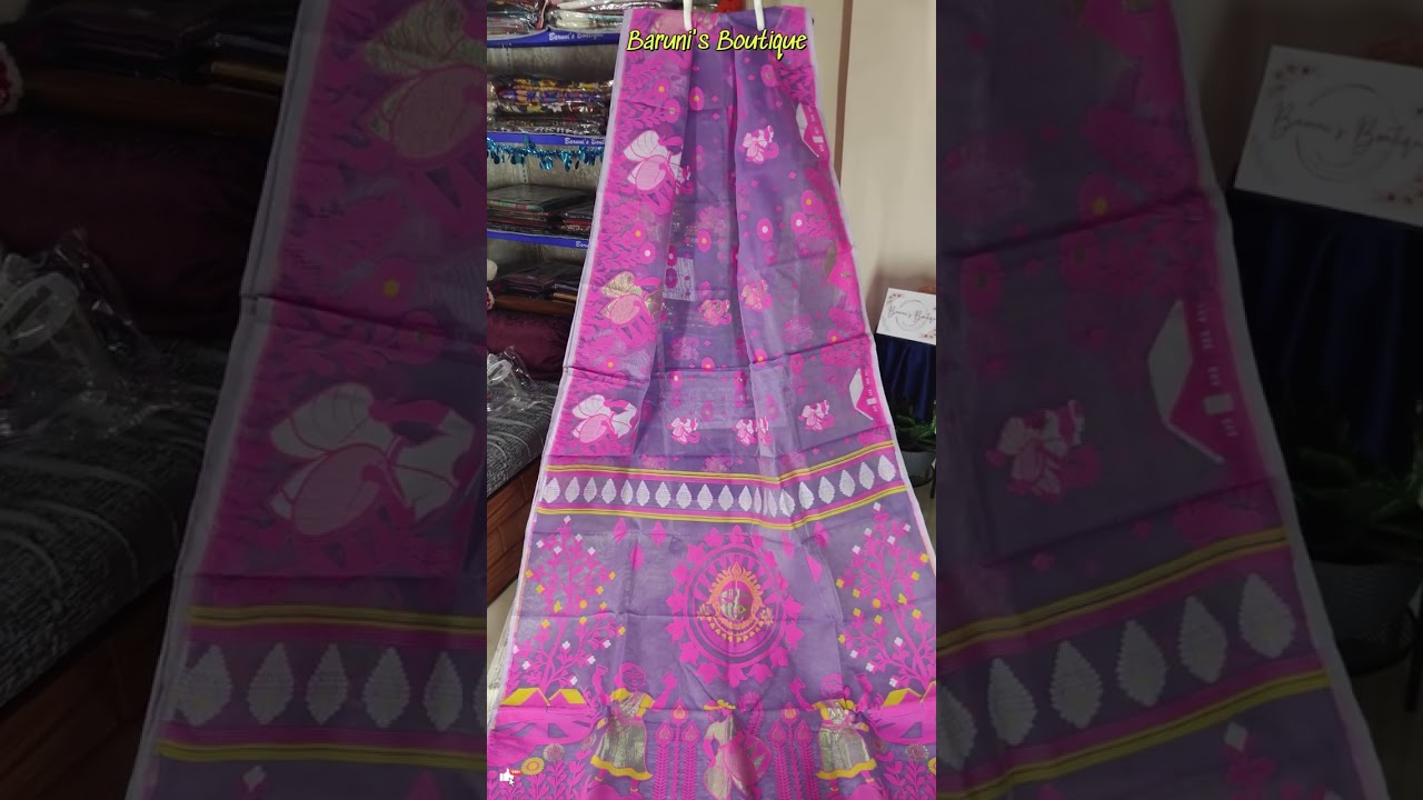 Dhakai Jamdani Durgapujo Art #saree #dhakaijamdani #trending #barunisboutique #fashion#pujoshopping