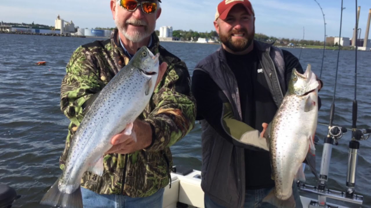Lake Ontario spring brown trout fishing out of Oswego