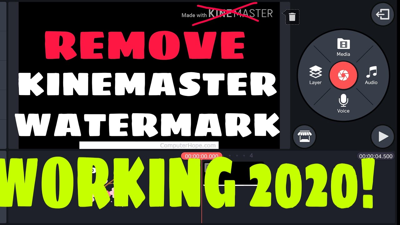How to REMOVE KineMaster Watermark (full unlocked) - Working Tutorial 2020!!
