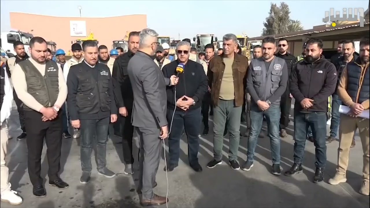 قائممقام هيت يشرف ميدانيًا على انطلاق حملة المائة يوم في القضاء بمشاركة جميع الدوائر الخدمية