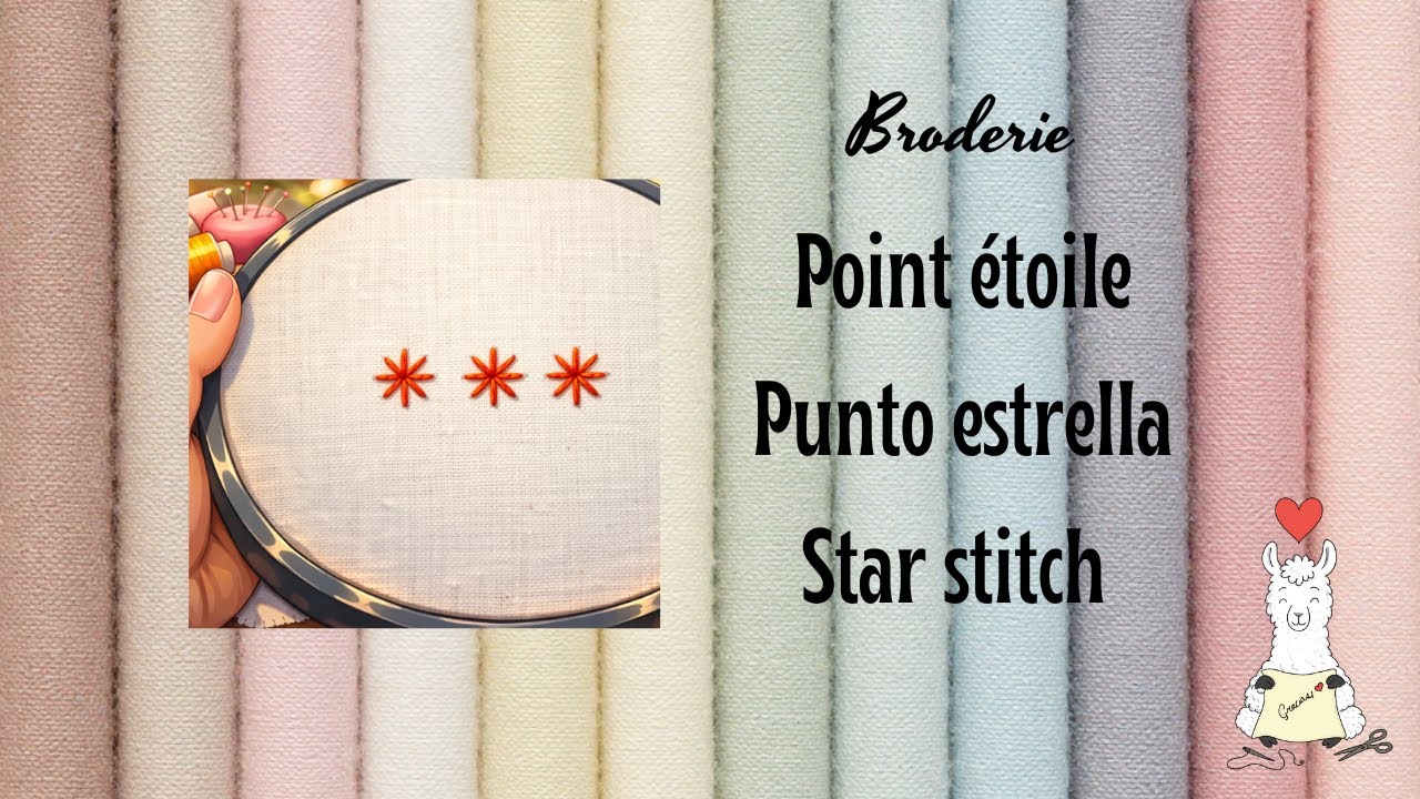 8. Point étoile | Punto estrella | Star stitch #embroidery #bordado #broderie