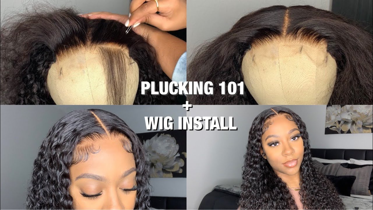 КАК ИДЕАЛЬНО ВЫЩИПЫВАТЬ ПАРИК 5X5 КАЖДЫЙ РАЗ! + УСТАНОВКА ПАРИКА | Unice Hair