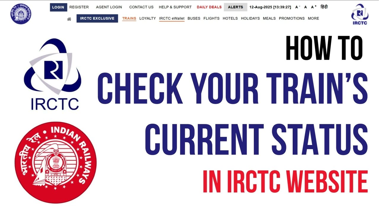 How to Check Live Train Status on IRCTC ! - The Official Method to Track Your Train Live!