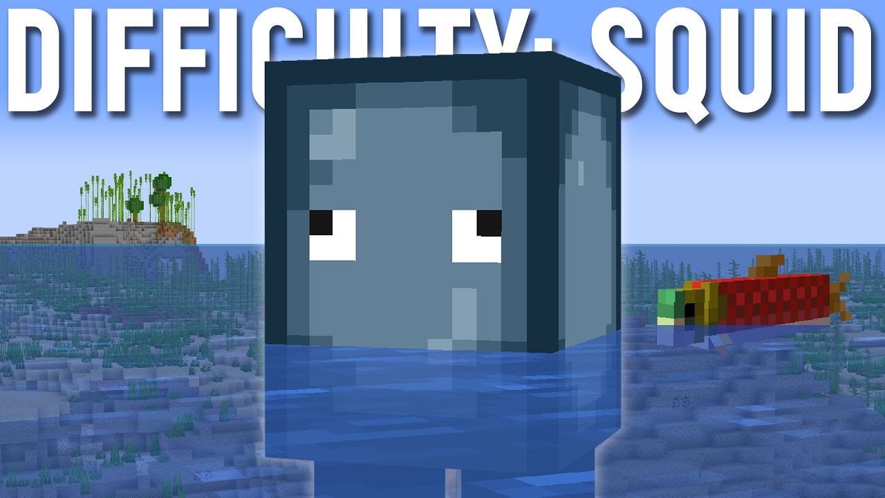 Can you beat Hardcore Minecraft as a squid?