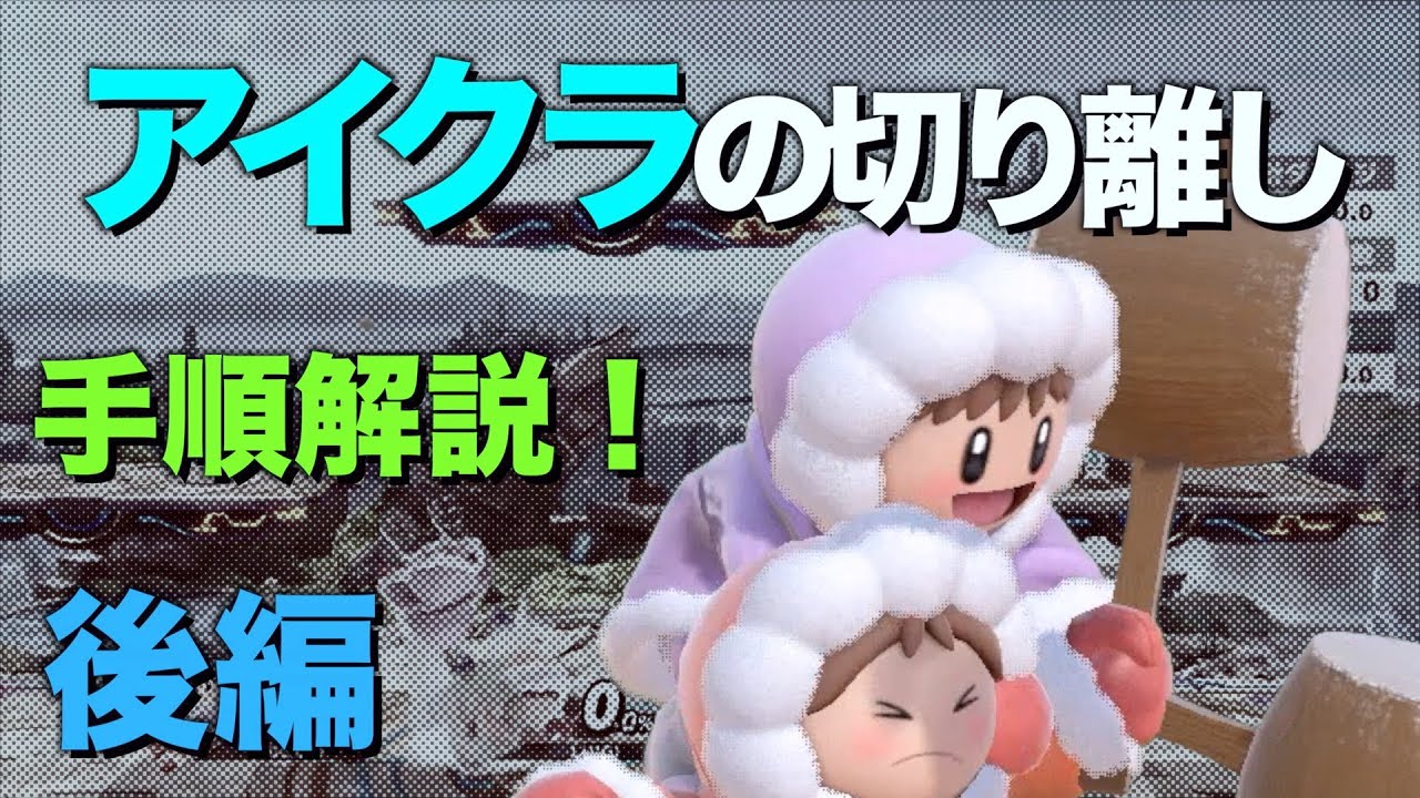 【スマブラSP】アイスクライマー実戦で使う切り離し解説　後編