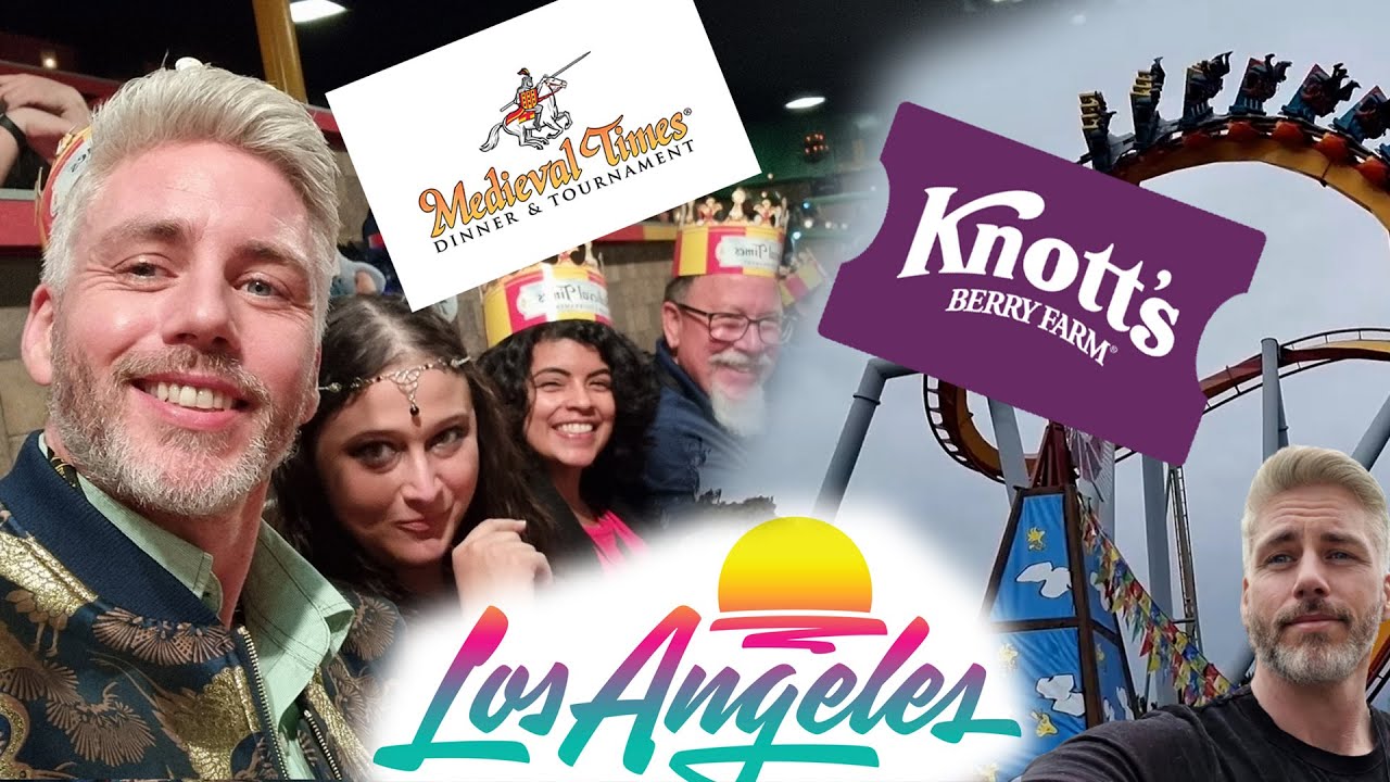 IRISH PADDY VISITS LA AND GOES TO MEDIEVAL TIMES AND KNOTT'S BERRY FARM. A PIECE OF PADDY