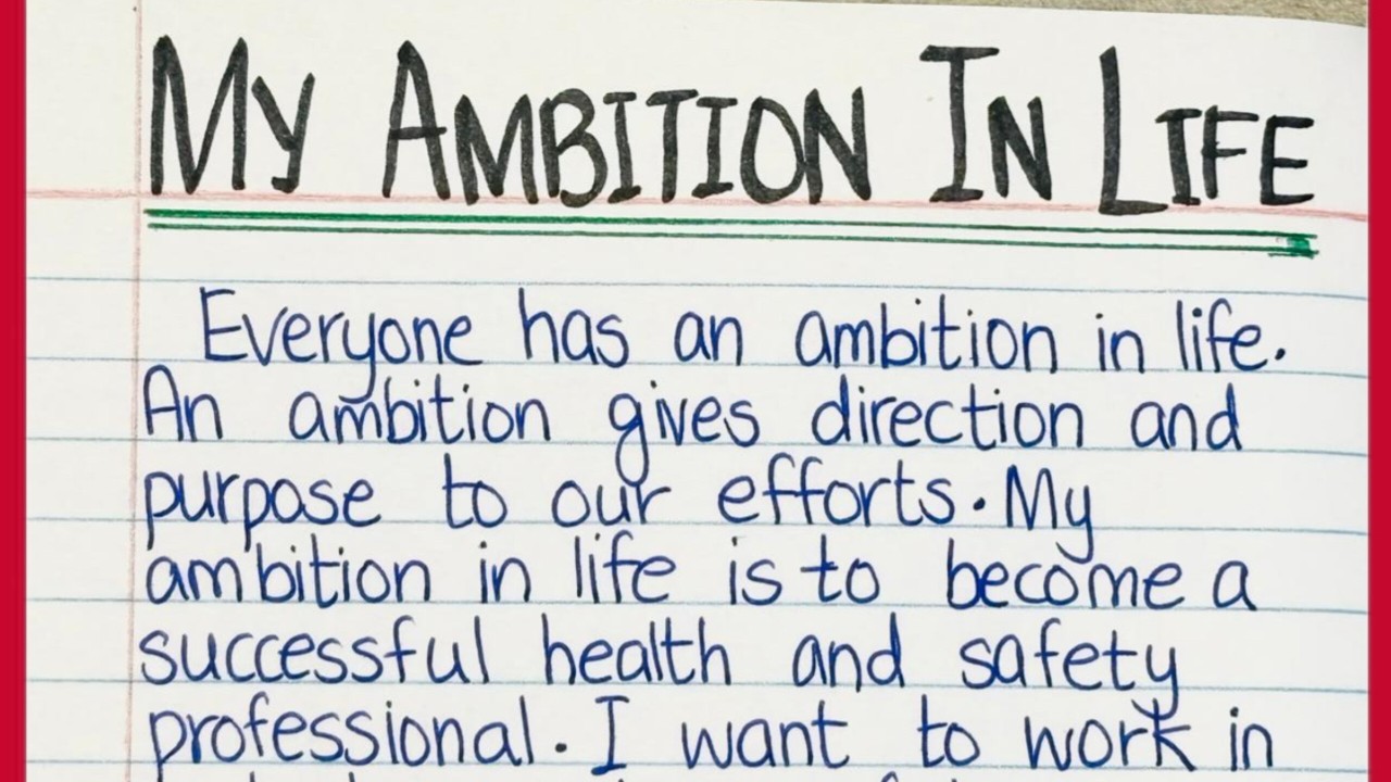 My Ambition Essay in English || Essay on My Ambition in English