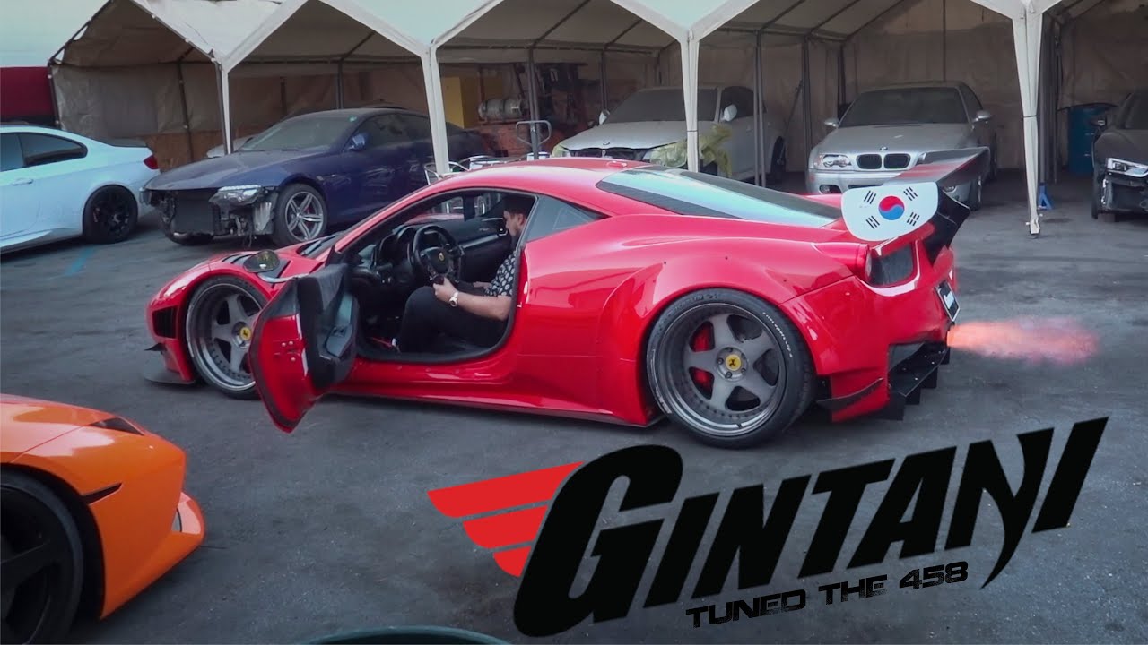 GINTANI TUNED MY FERRARI 458 GT3!!! DAY 1 OF LA TRIP...