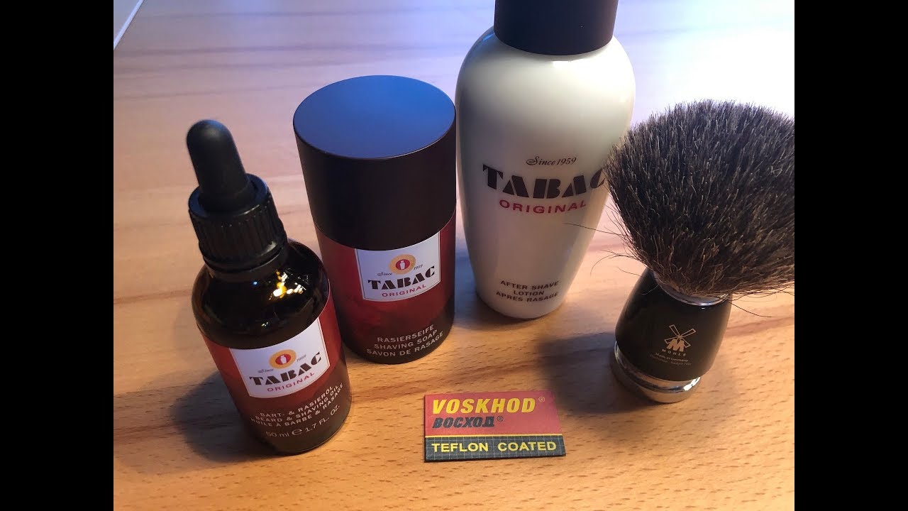 Klassische Rasur - TABAC ORIGINAL und Voskhod