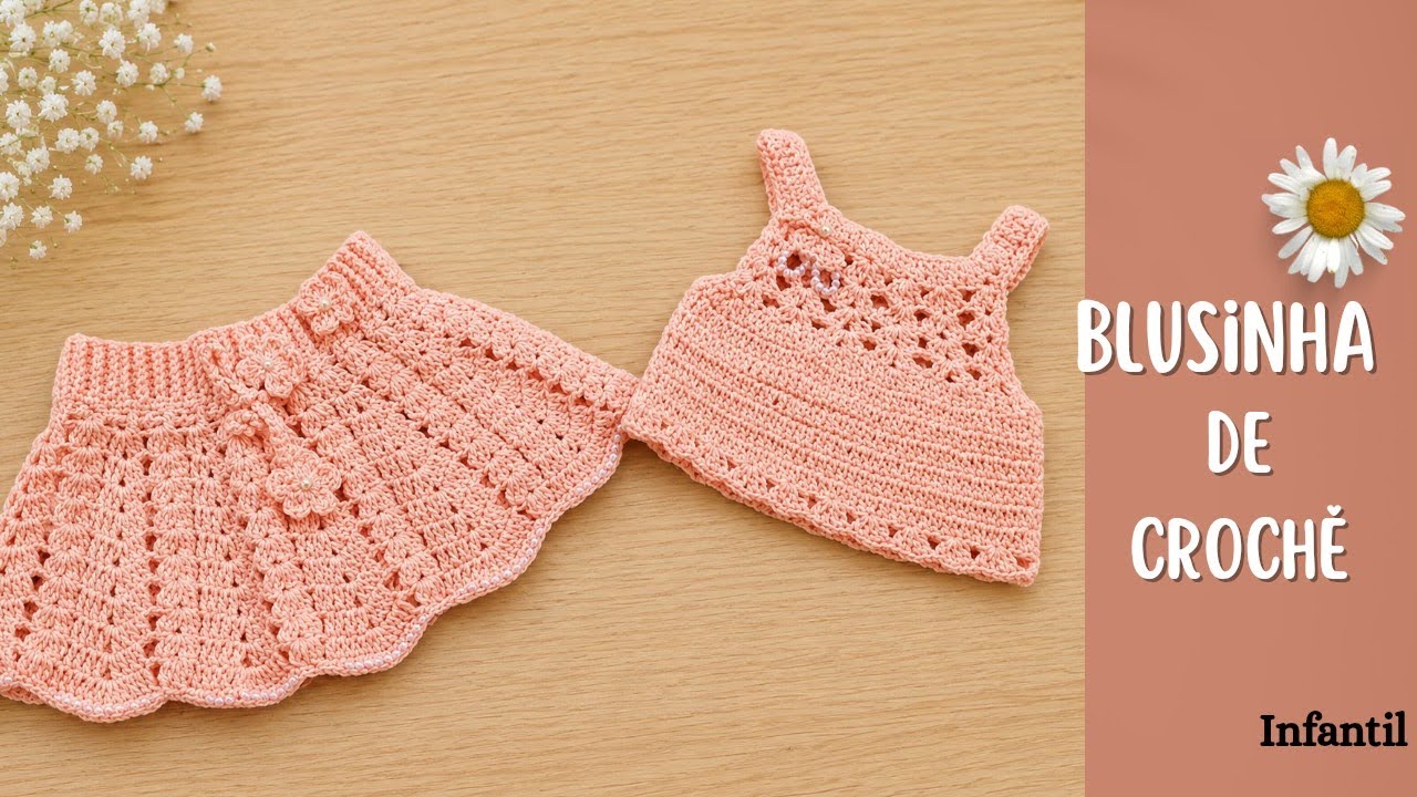 Blusinha de crochê infantil