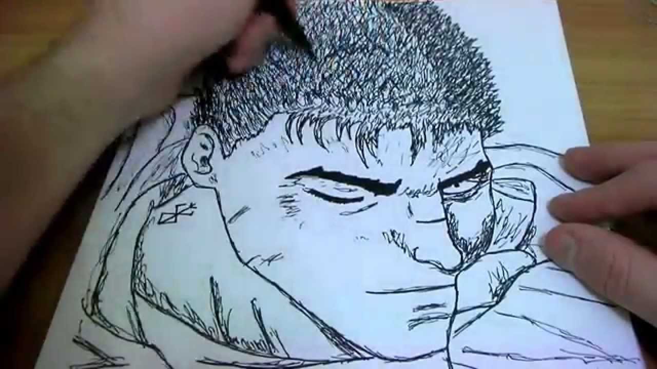 Speed drawing Gatsu (Berserk)