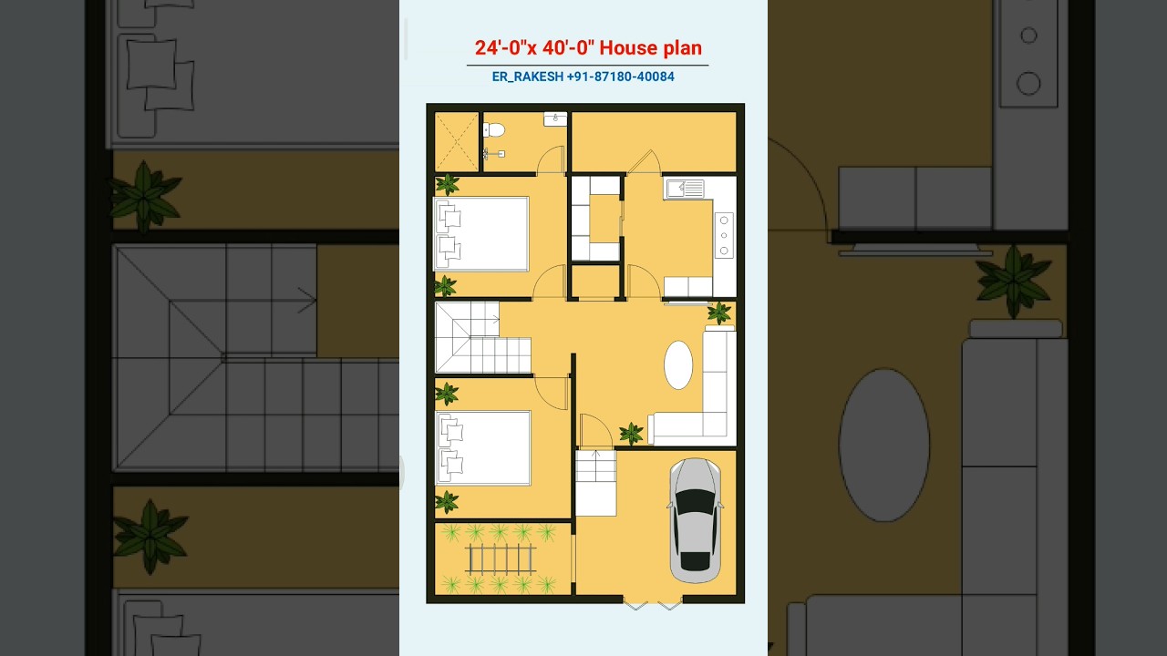 24x40 east face plan, 24 by 40 house design 24*40 ghar ka naksha #shorts #viral #floorplan #vastu