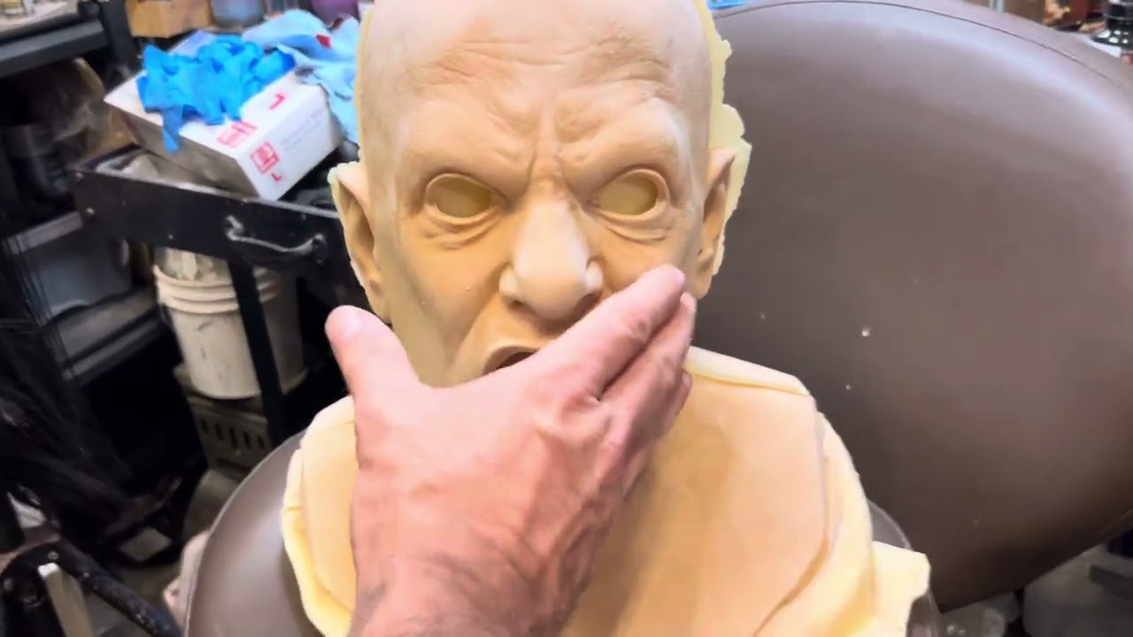 Let’s talking about shrinkage!! (…while foaming a latex display mask in the mold) | MATT MCNEIL