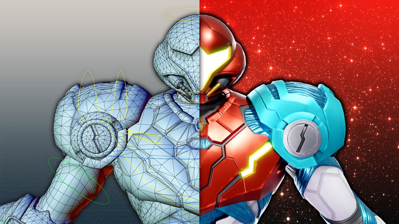 Analyzing and recreating Metroid Dread Samus's 3D model from scratch