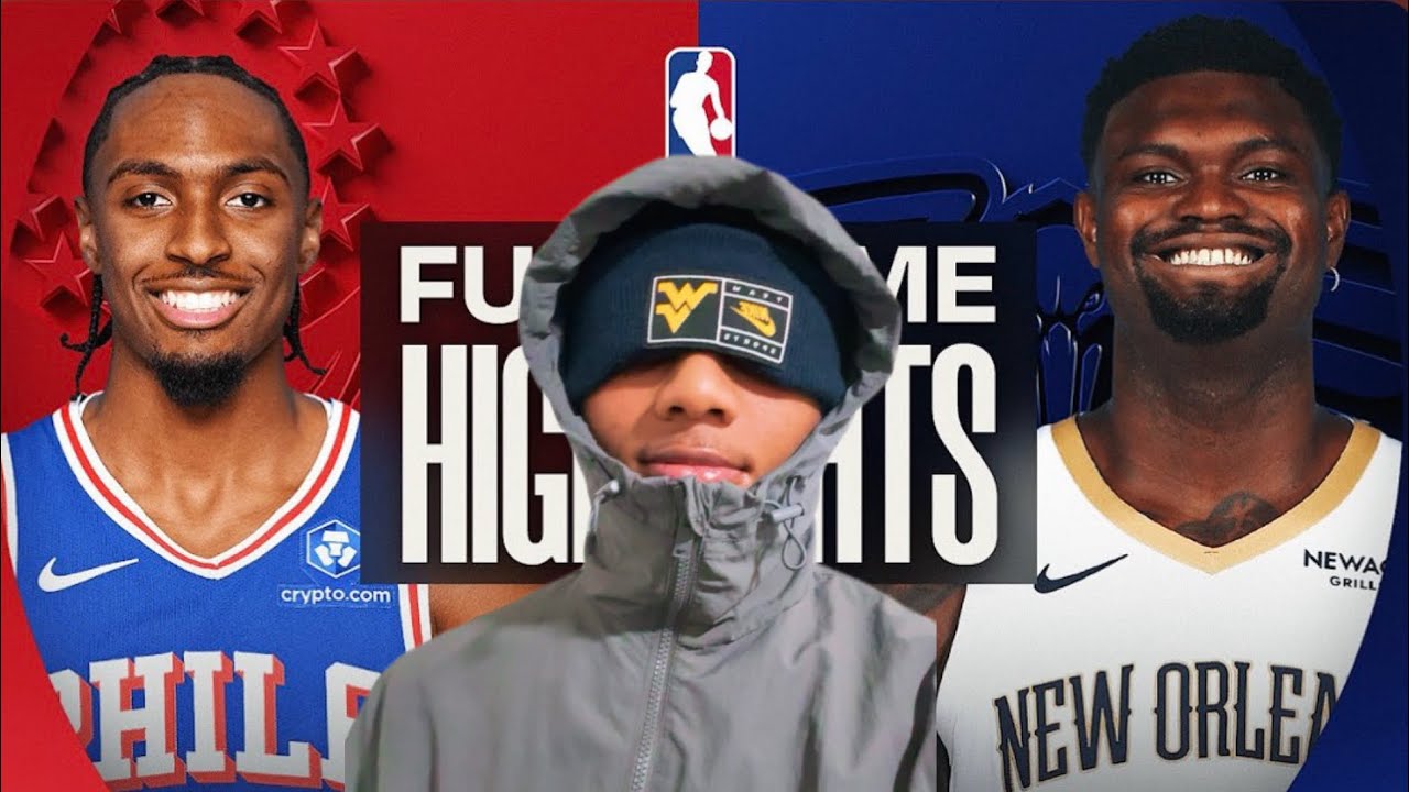 Dribble reacts to the Philadelphia 76ers vs the New Orleans Pelicans