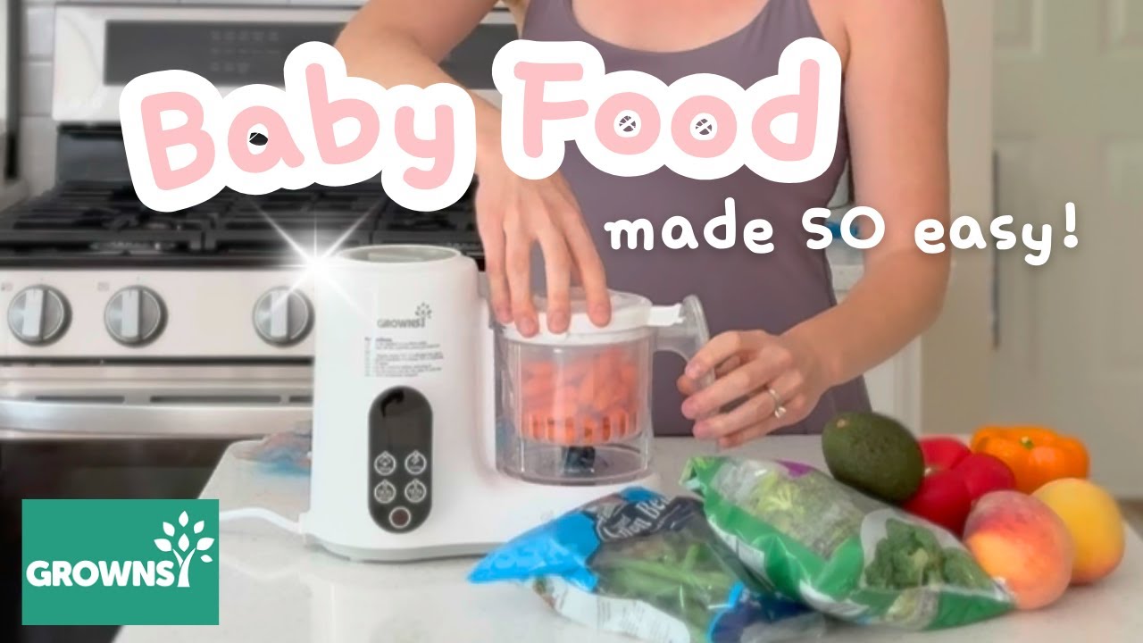 Baby Food Prep for Busy Parents🥣✨ GROWNSY Baby Food Maker *Honest Mom Review*