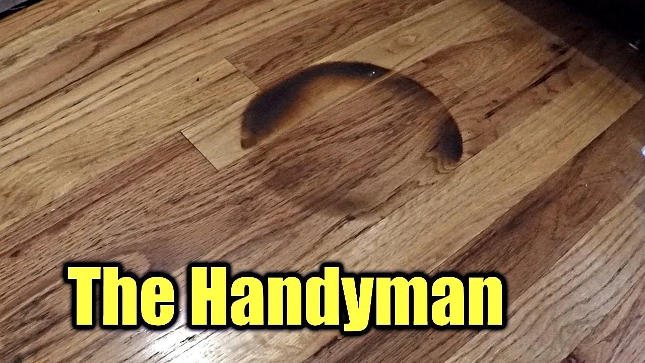 How To Repair A Burned Hardwood Floor | THE HANDYMAN |