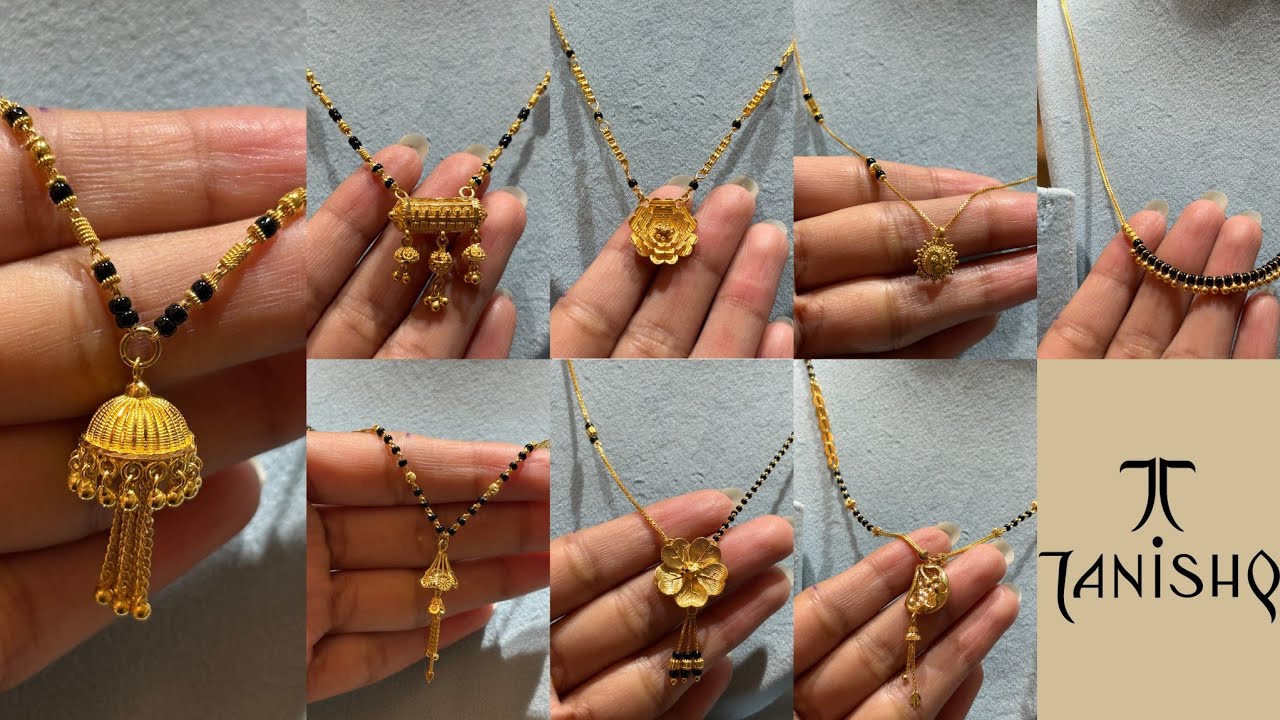 Tanishq Latest Light Weight Gold Mangalsutra Design 💕 || Start Just 4 Gram 😱 || Gold Mangalsutra 