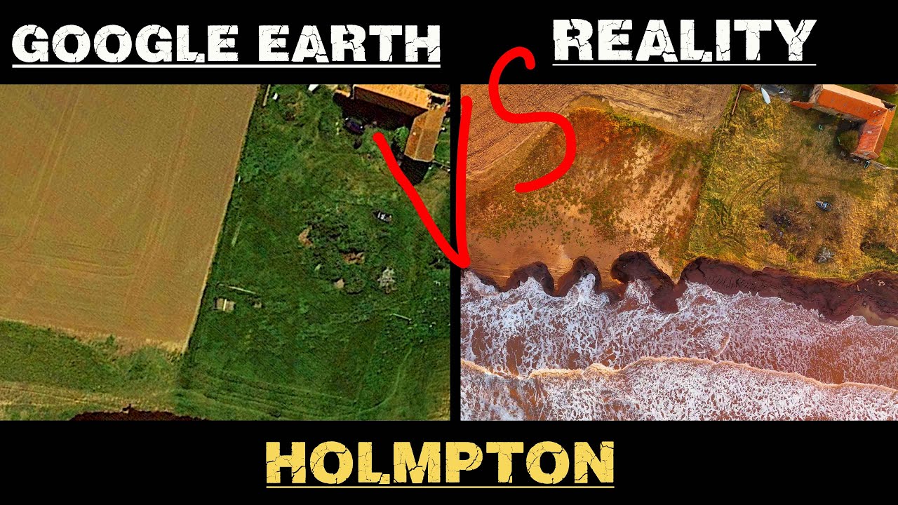 Holmpton, East Yorkshire. A comparison video. 3rd October 2024 #erosion #4k
