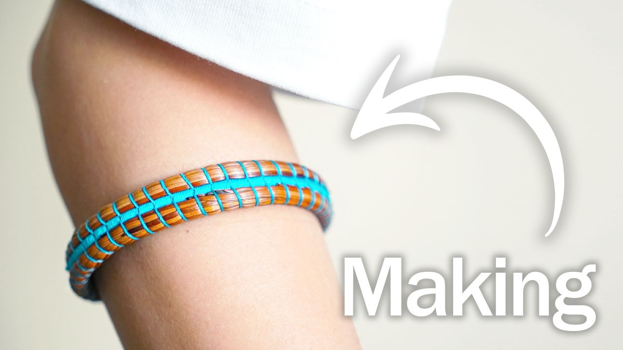 DIY Woven Pine Leaf Bracelet: Nature-Inspired Craft Tutorial