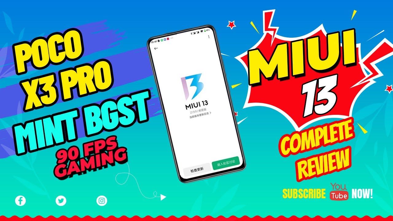 POCO X3 PRO MIUI 13 Complete Review | 90 Fps Gaming | New Features | Mint BGST Redmi 9t Port 🔥💥✨