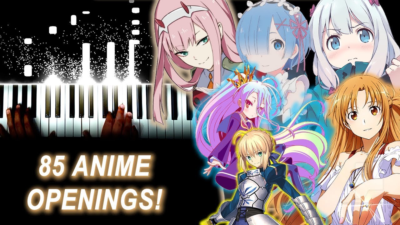 GUESS THE ANIME OPENING QUIZ - 85+ Openings (Piano)
