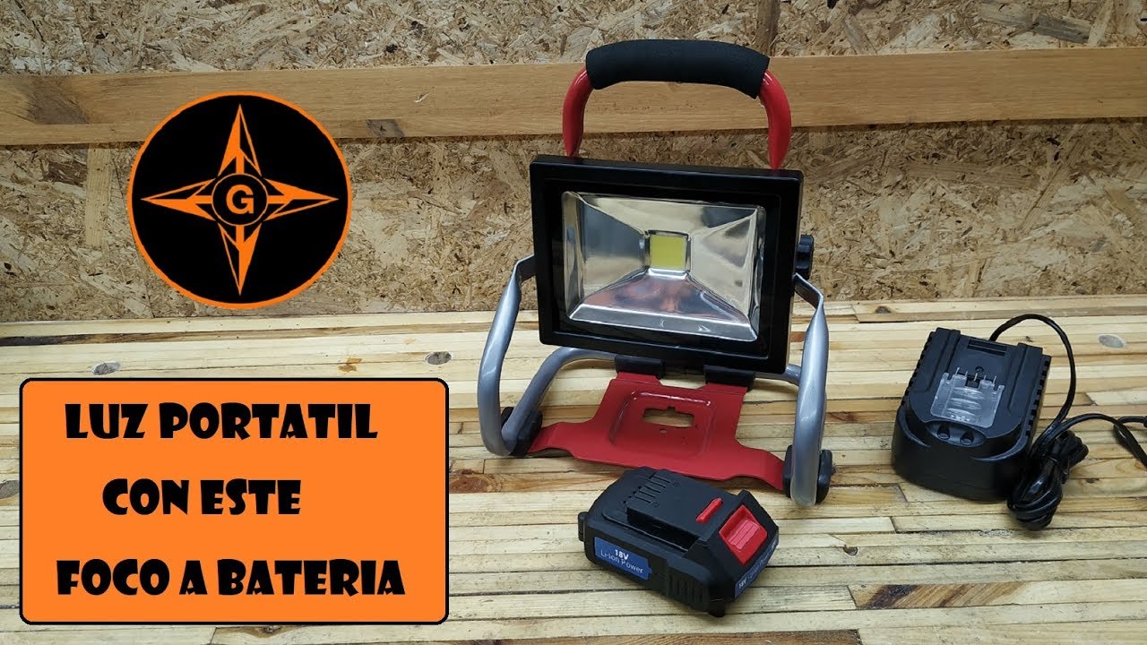 LUZ PORTATIL CON ESTE FOCO A BATERIA GINESSOT