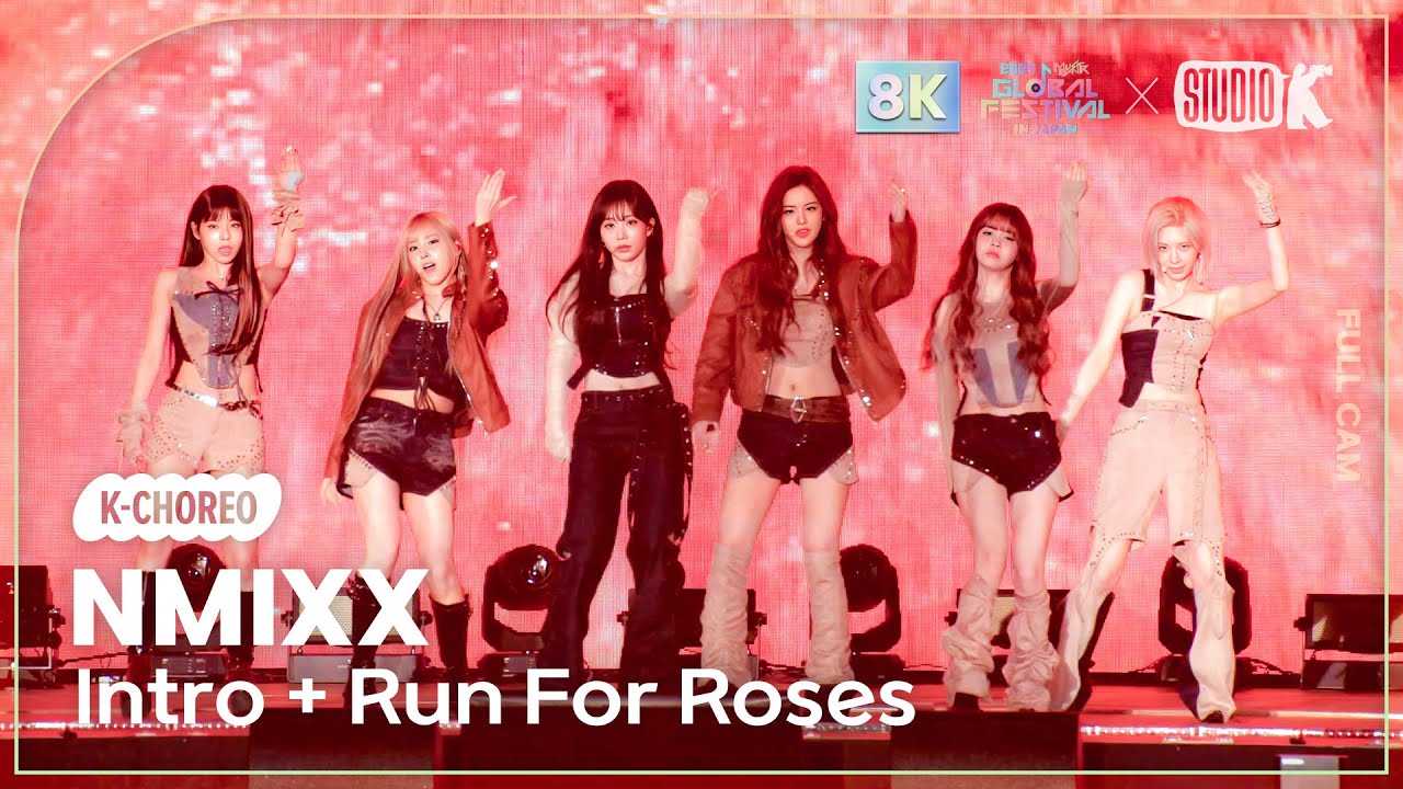 [K-Choreo 8K] 엔믹스 직캠 'Intro + Run For Roses' (NMIXX Choreography) @뮤직뱅크글로벌페스티벌 241219