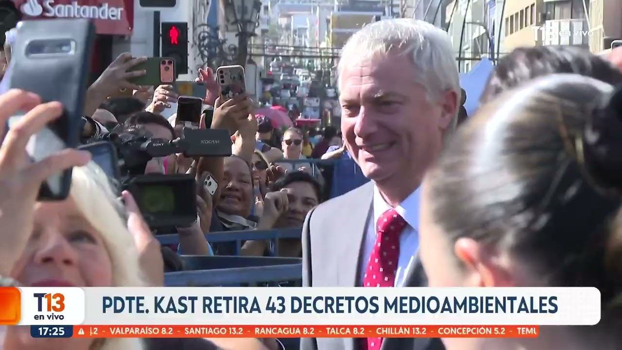 Presidente Kast retira 43 decretos medioambientales: esto fue lo que respondió