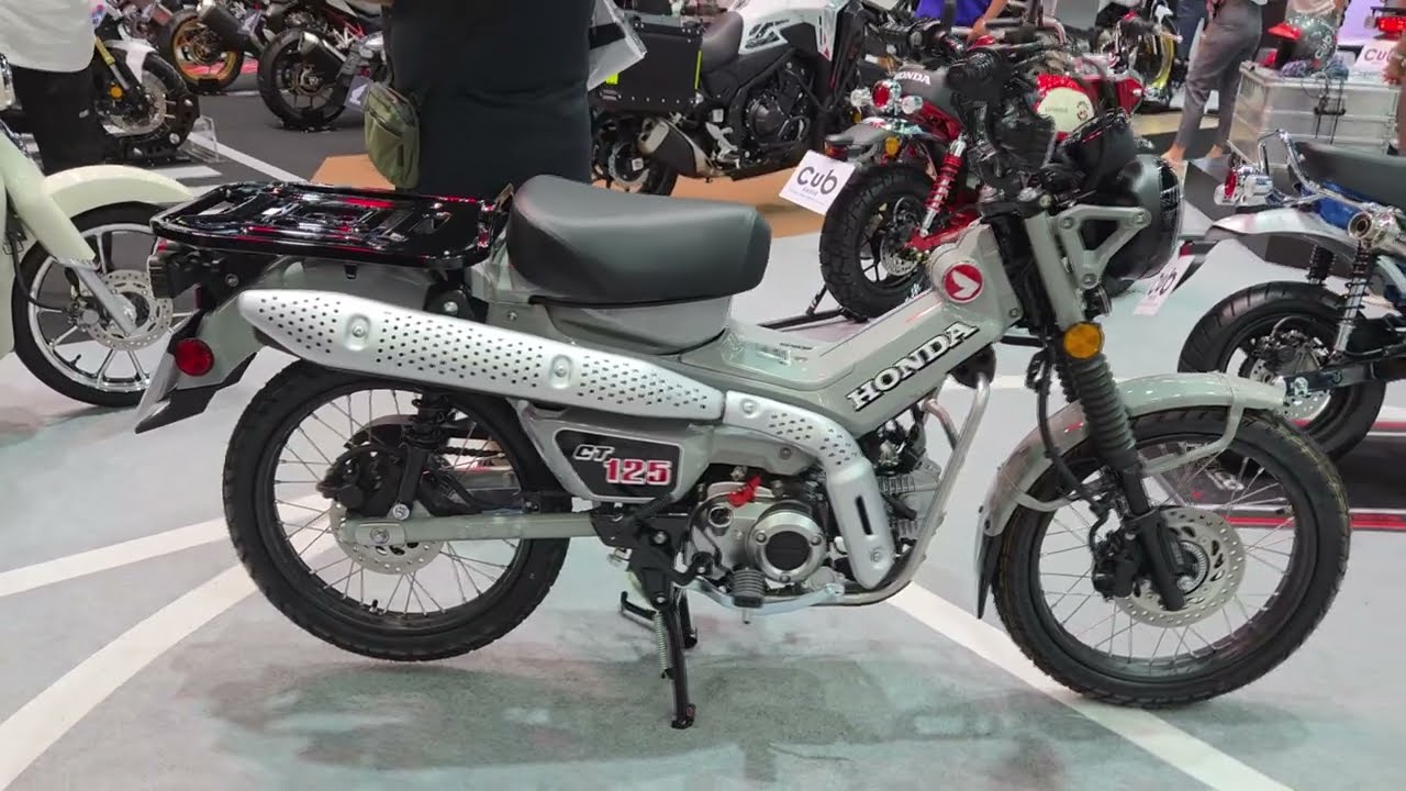 Honda CT125 — это прочный внедорожный мотоцикл с экономичным 125-кубовым двигателем.