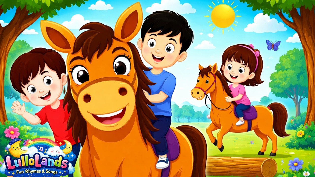 Lakdi Ki Kathi Song 🐴 | Lakdi Ki Kathi Kathi Ka Ghoda | Urdu Nursery Rhymes for Kids |  Lulloland