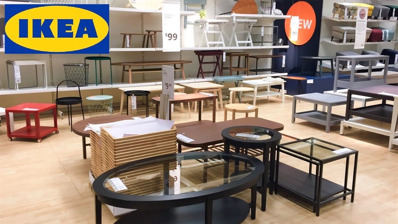 IKEA COFFEE TABLES END TABLES CONSOLES FURNITURE SHOP WITH ME SHOPPING STORE WALK THROUGH