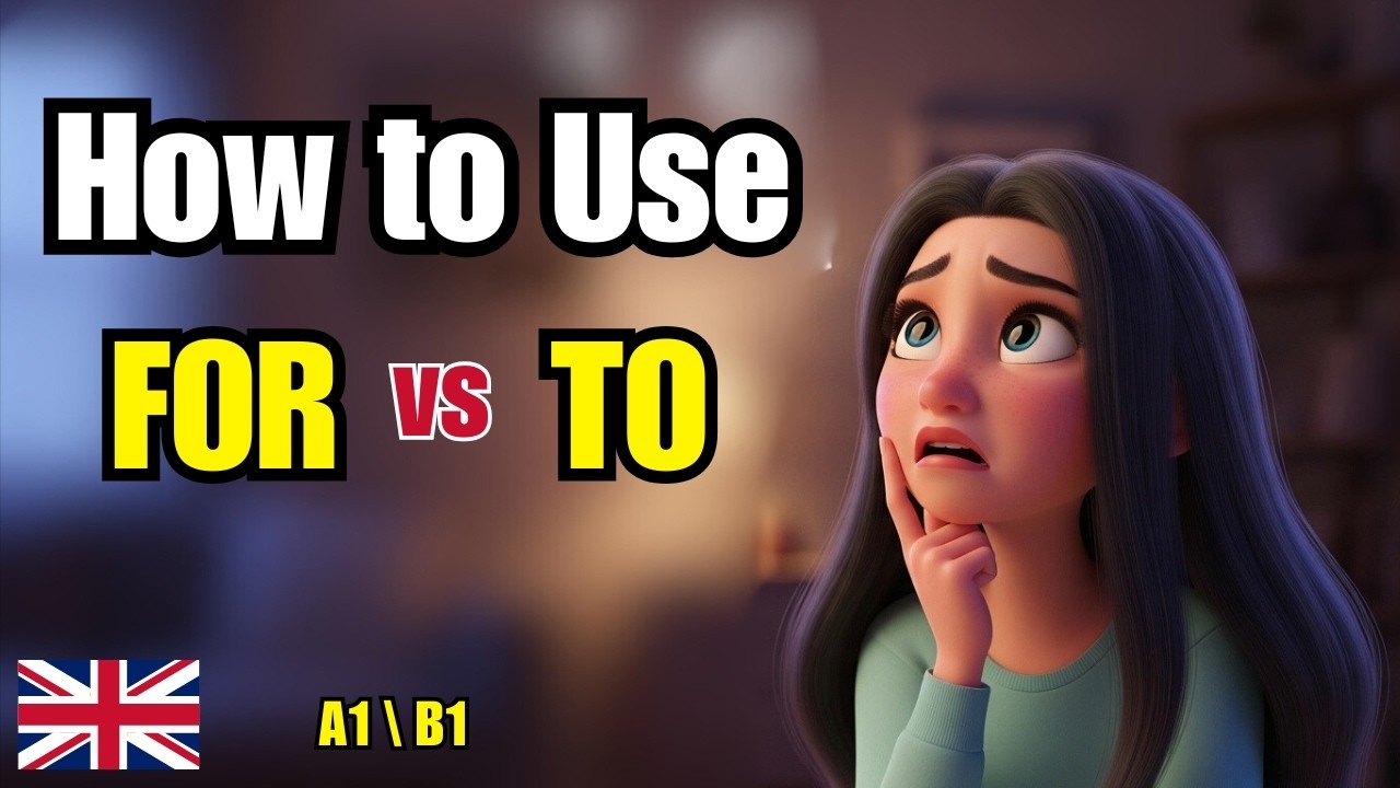 Learn How to Use FOR vs TO | English Speaking Practice | Grammar Lesson | تعلم الإنجليزية