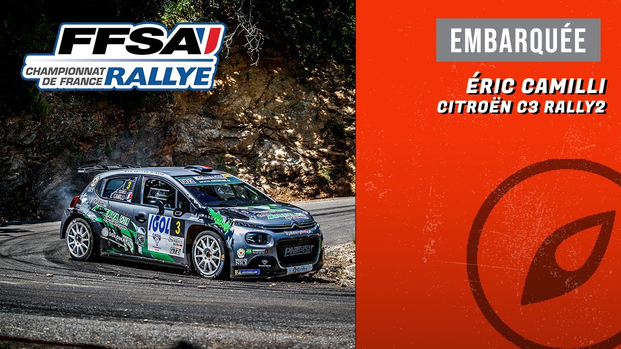 Caméra embarquée avec Éric Camilli au Rallye Aveyron Rouergue Occitanie