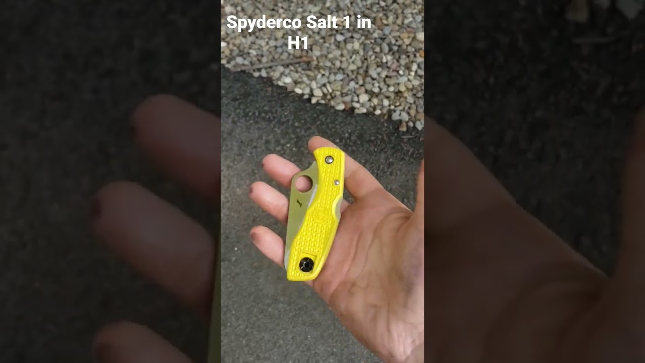 Rust proof EDC knife from Spyderco. Ideal for maritime activities, fishing, and cardio sessions 🤙