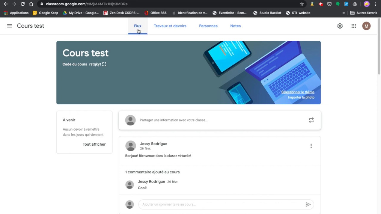 Partager rapidement avec Google Classroom
