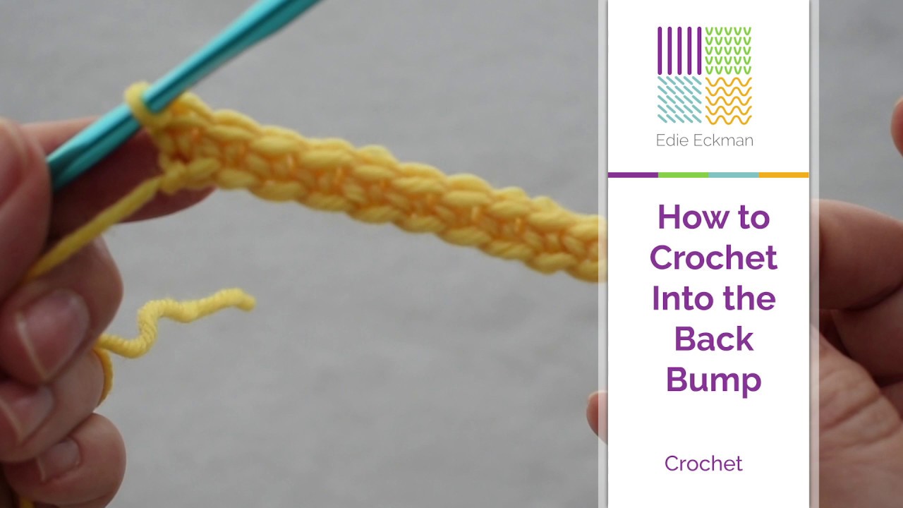 How to Crochet into Back Bump of Foundation Chain
