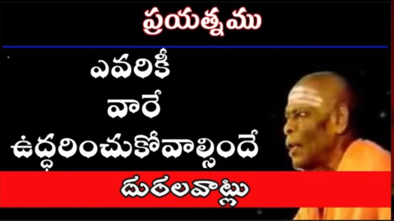 ఎవరికీ వారే ఉద్ధరించుకోవాల్సిందే | Sri Vidyaprakasanandagiri Swami Pravachanalu