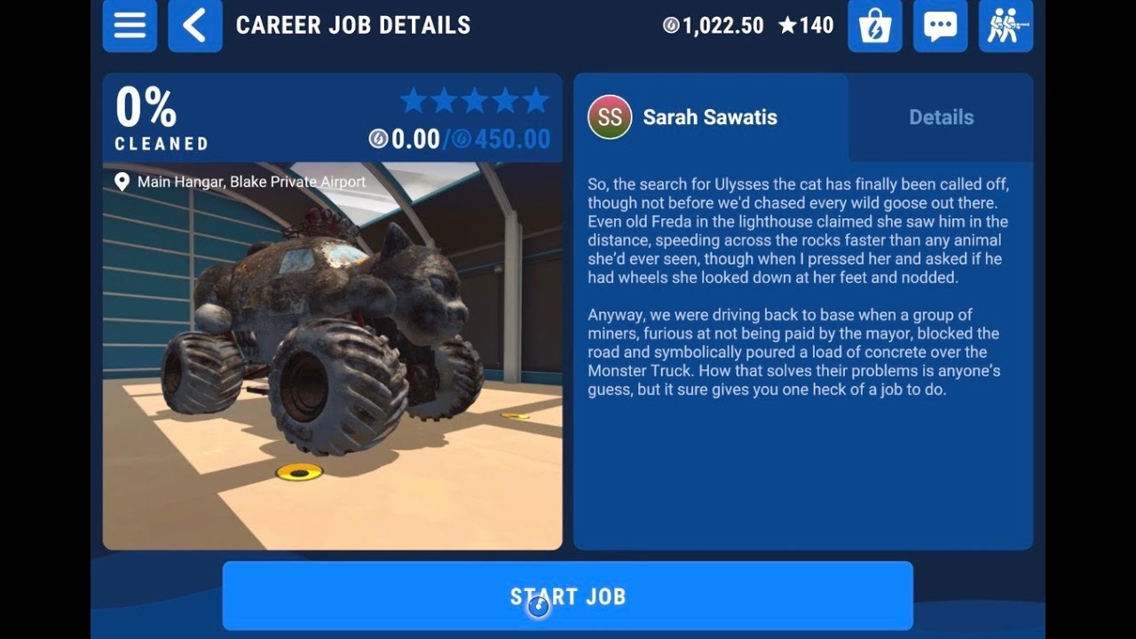 Power wash simulator, Apple Arcade cleaning the monster truck