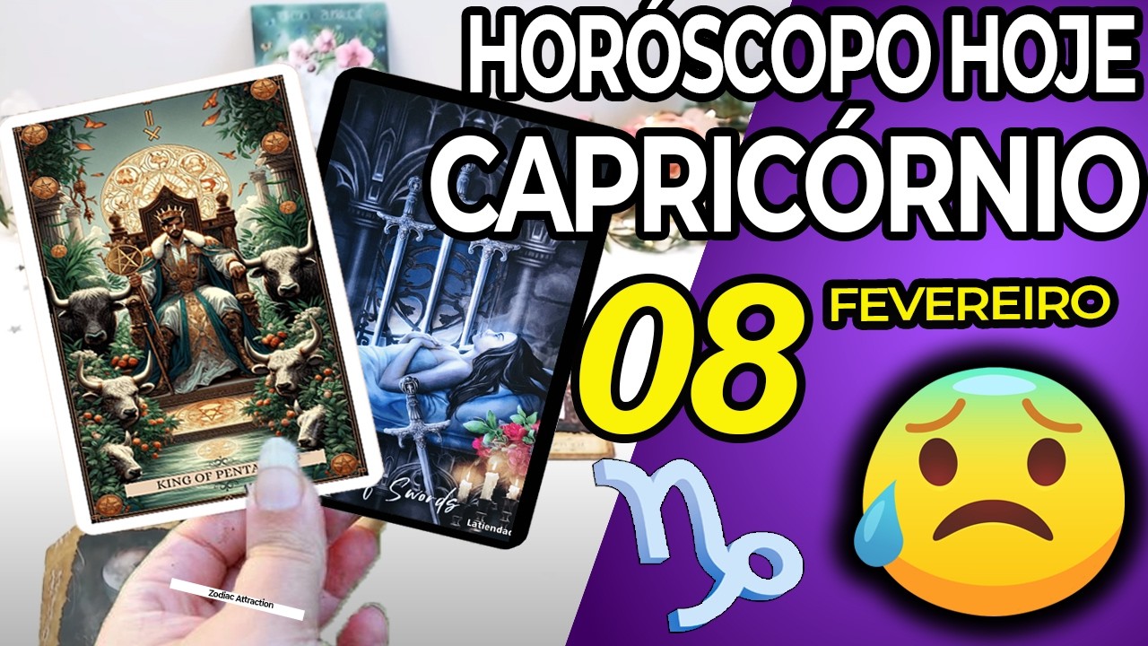 MUITO FORTE☢️⛔ESTE TAROT DIZ TUDO EXATAMENTE Capricórnio ♑ 8 Fevereiro 2026 Horoscopo do dia de hoje