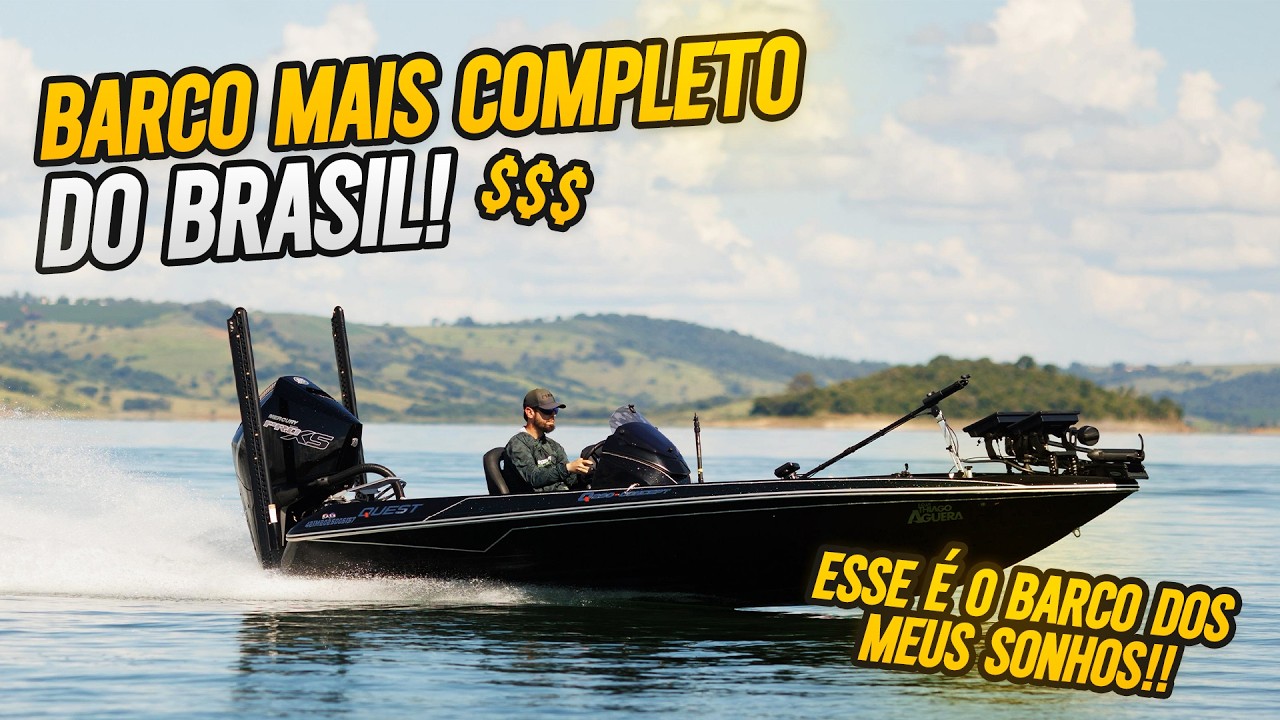 MONTEI O BARCO MAIS COMPLETO DO BRASIL | APRESENTANDO O BASS BOAT DOS SONHOS!!