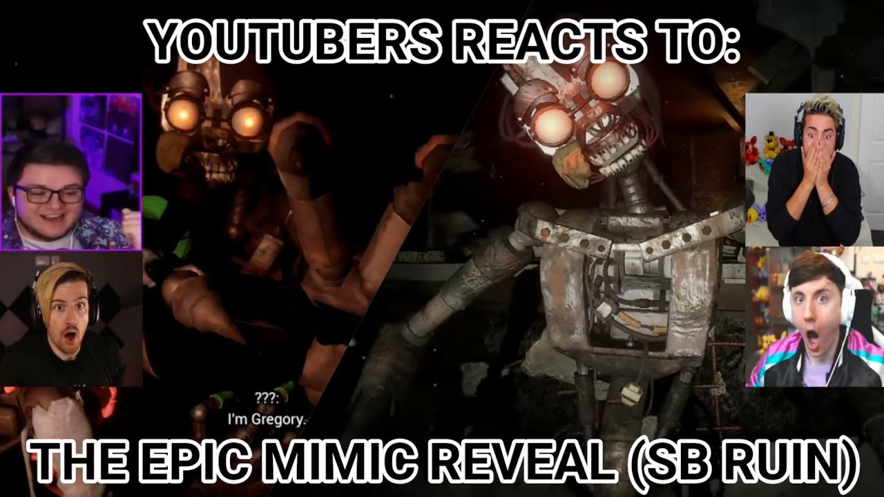 YOUTUBERS REACT TO THE EPIC MIMIC REVEAL!! (SB RUIN)