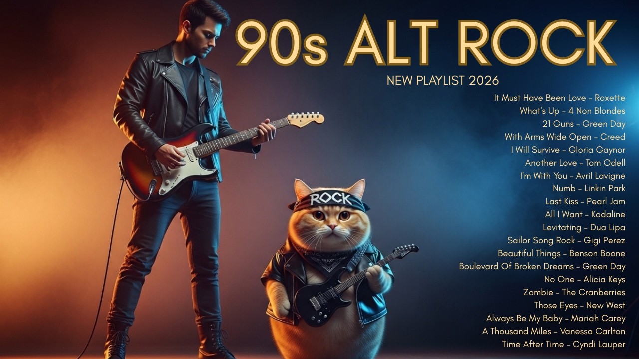 Best 90s Alternative Rock Covers 🎸 | Nostalgic Rock Playlist (Green Day, Roxette, Creed)