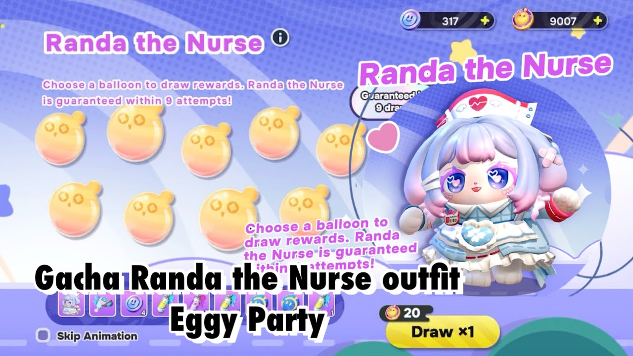 Gacha Randa the Nurse outfit - Eggy Party